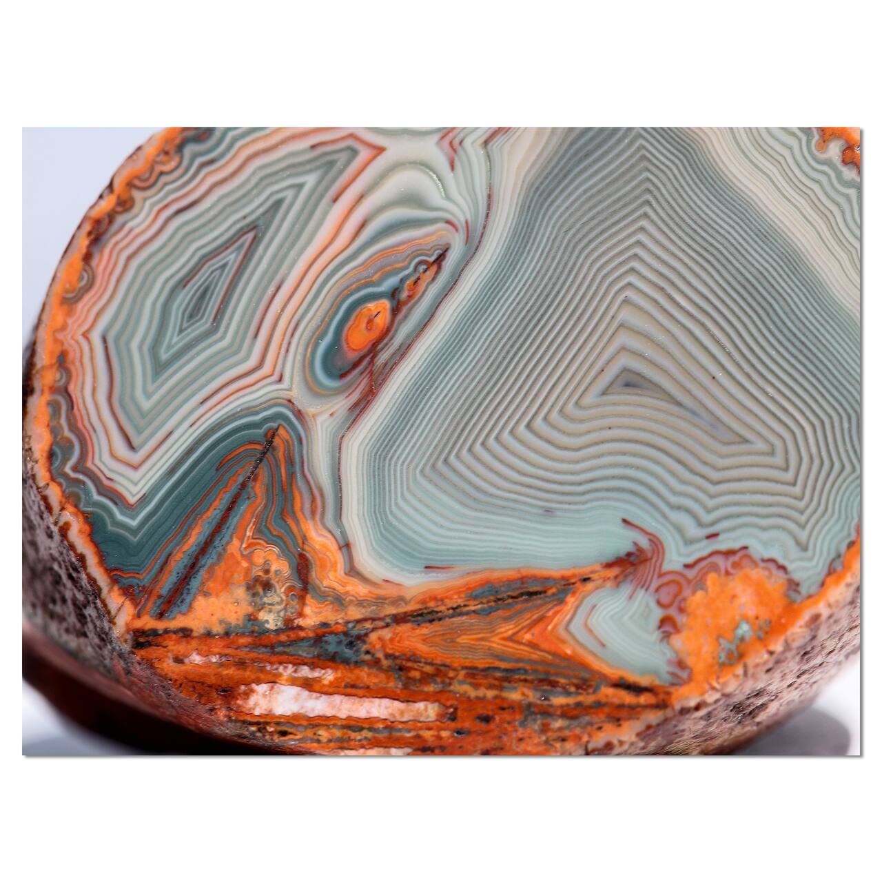 Designart - Beautiful Lake Superior Agate - Abstract Canvas Art Print